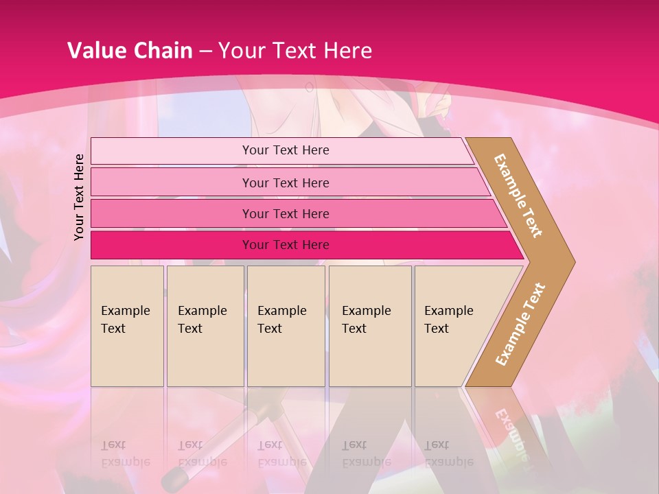 A Woman In A Short Skirt Holding A Hair Dryer PowerPoint Template