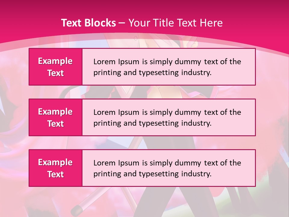 A Woman In A Short Skirt Holding A Hair Dryer PowerPoint Template