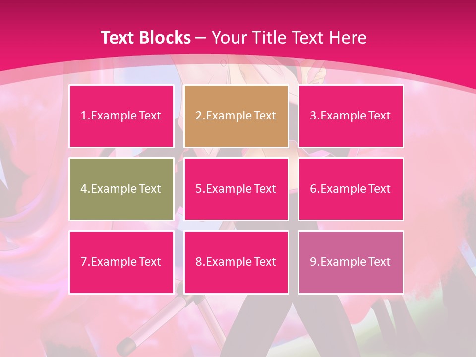 A Woman In A Short Skirt Holding A Hair Dryer PowerPoint Template