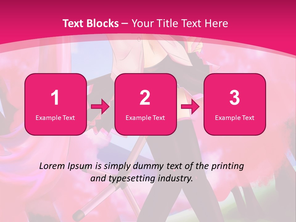 A Woman In A Short Skirt Holding A Hair Dryer PowerPoint Template