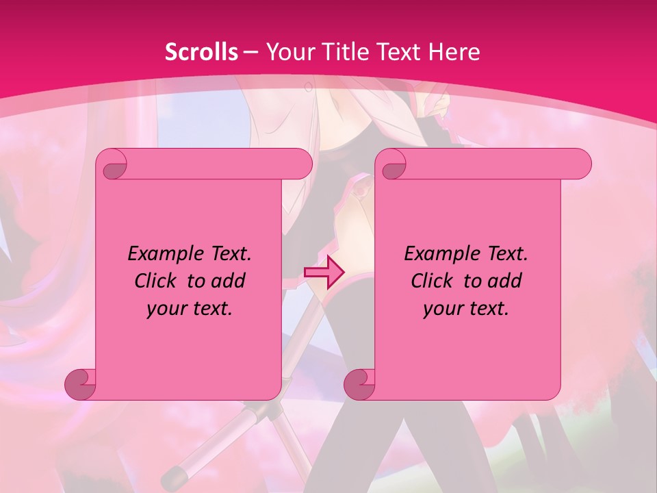 A Woman In A Short Skirt Holding A Hair Dryer PowerPoint Template