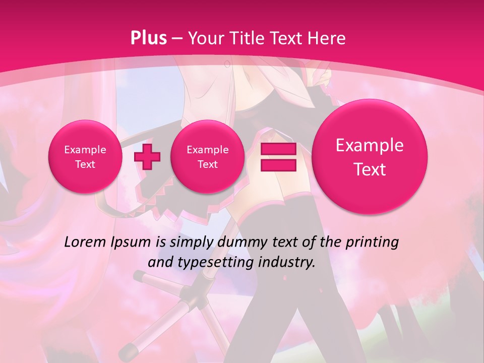 A Woman In A Short Skirt Holding A Hair Dryer PowerPoint Template