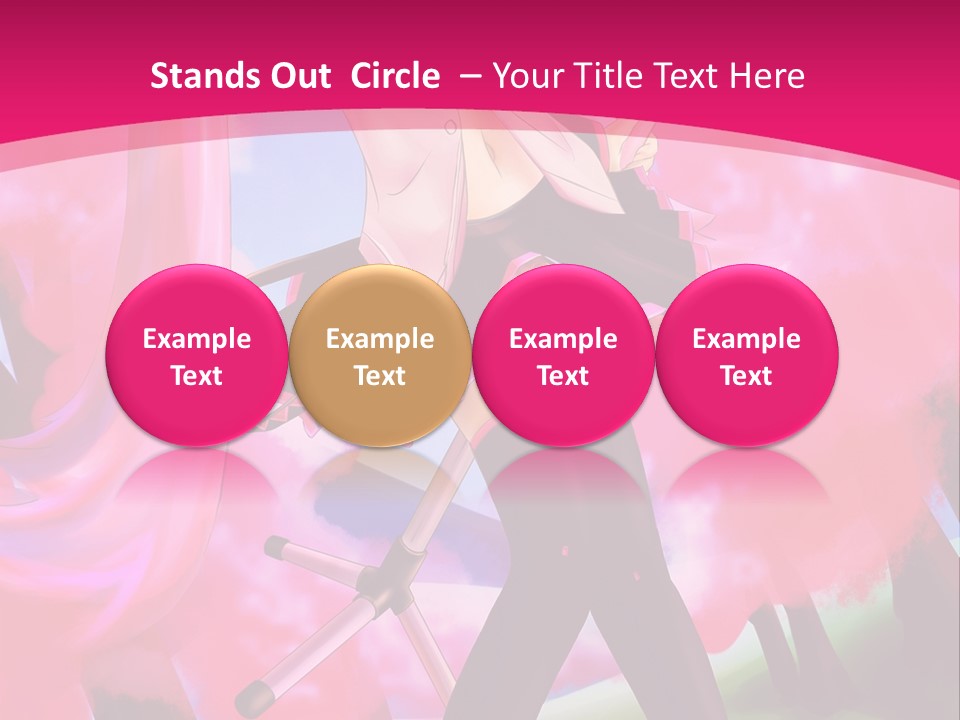 A Woman In A Short Skirt Holding A Hair Dryer PowerPoint Template