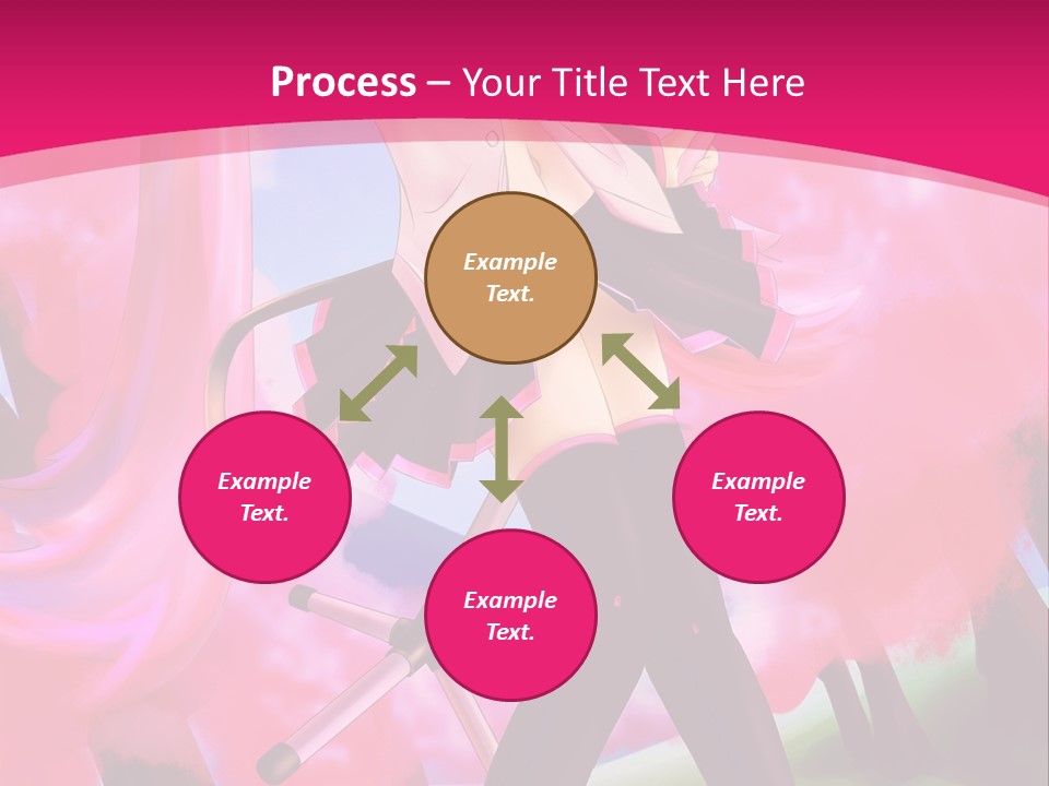 A Woman In A Short Skirt Holding A Hair Dryer PowerPoint Template