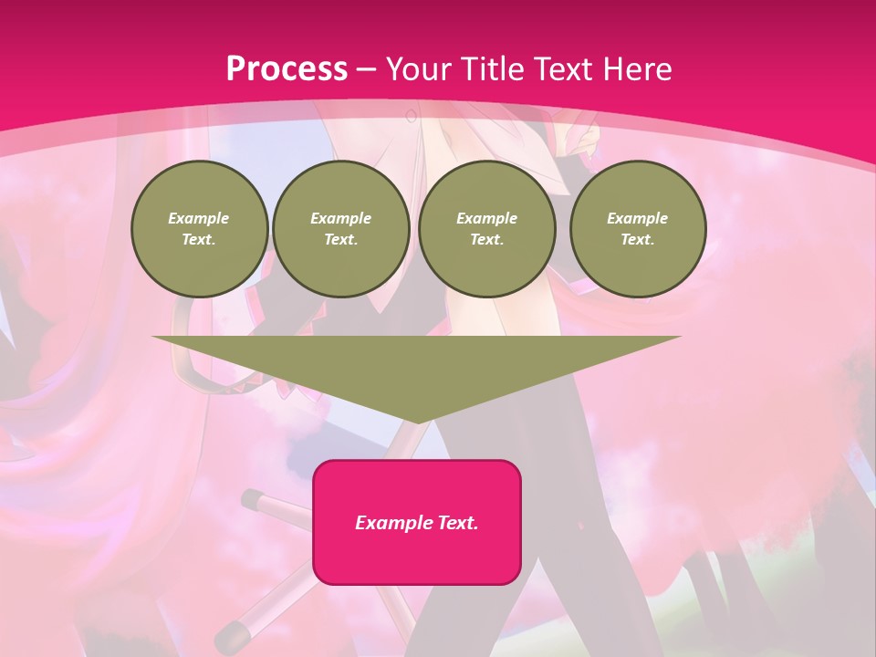 A Woman In A Short Skirt Holding A Hair Dryer PowerPoint Template