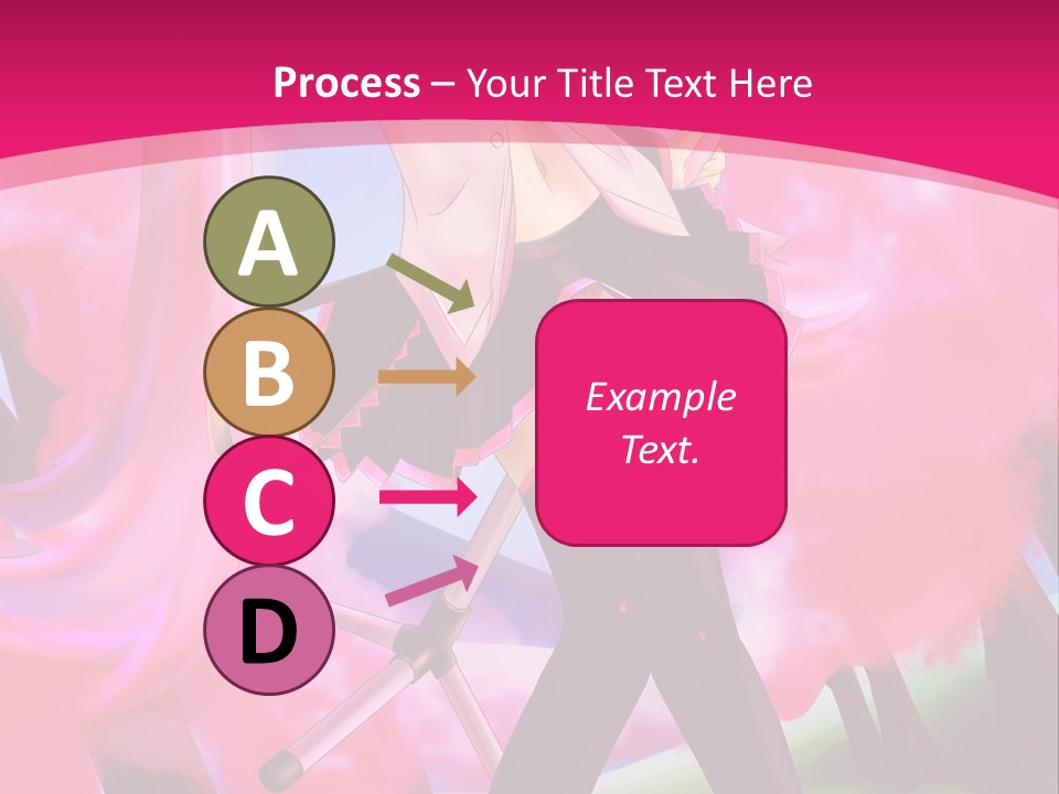 A Woman In A Short Skirt Holding A Hair Dryer PowerPoint Template