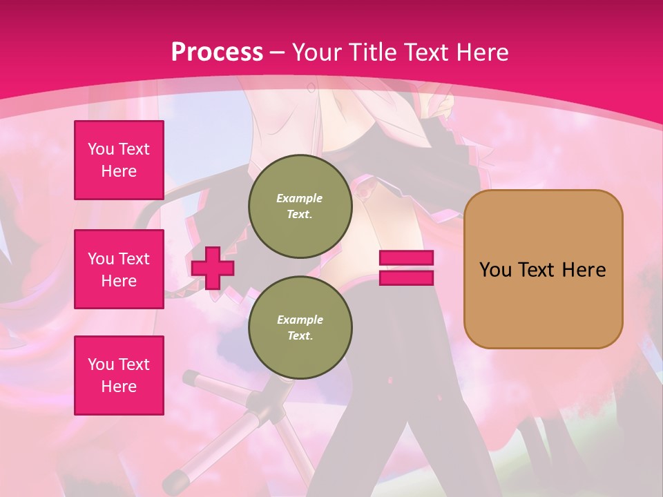 A Woman In A Short Skirt Holding A Hair Dryer PowerPoint Template