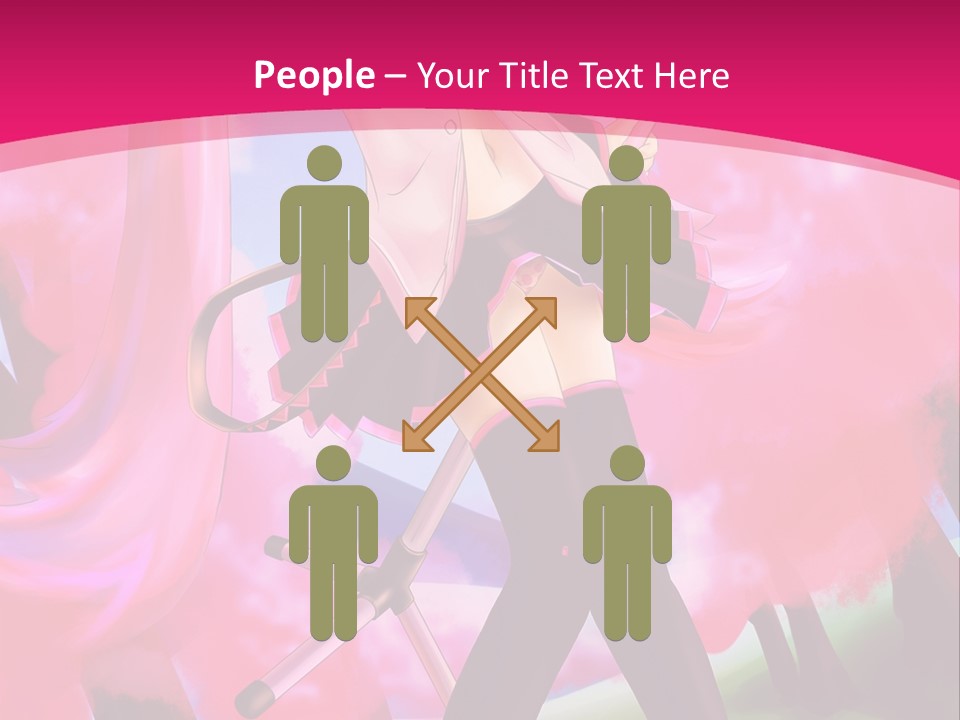 A Woman In A Short Skirt Holding A Hair Dryer PowerPoint Template