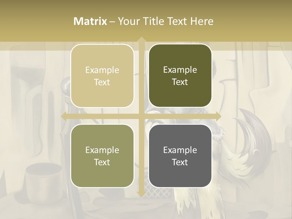 A Picture Of A Cat Sitting On Top Of A Table PowerPoint Template