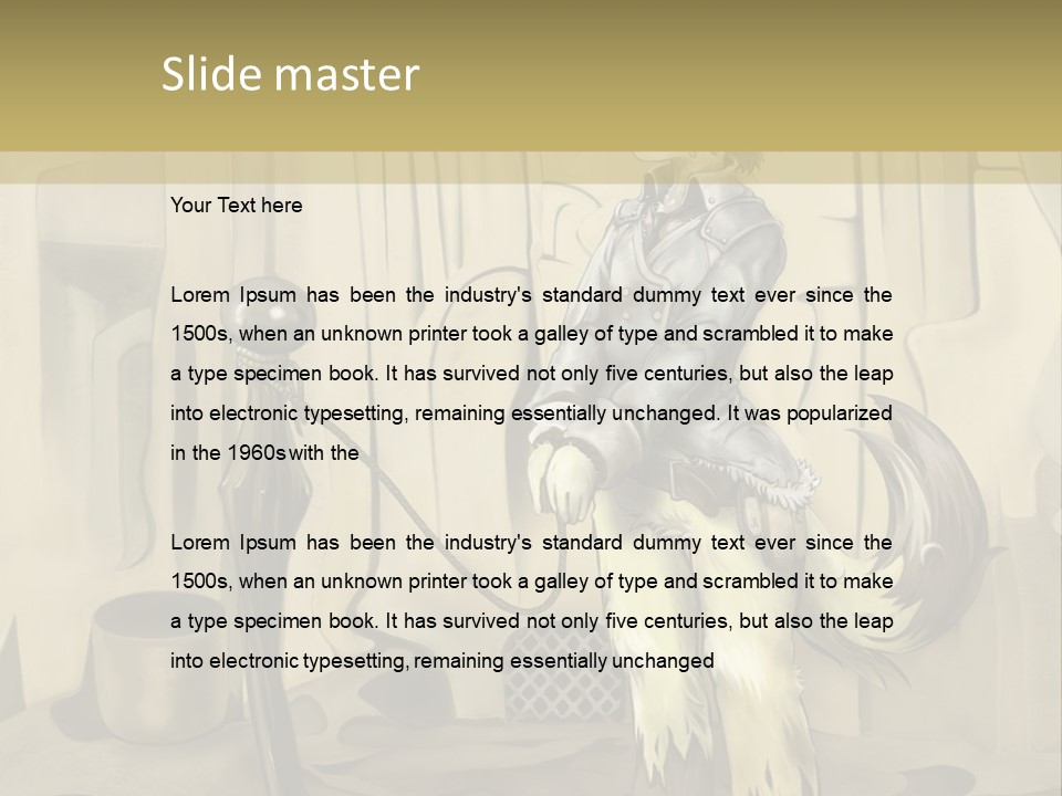 A Picture Of A Cat Sitting On Top Of A Table PowerPoint Template