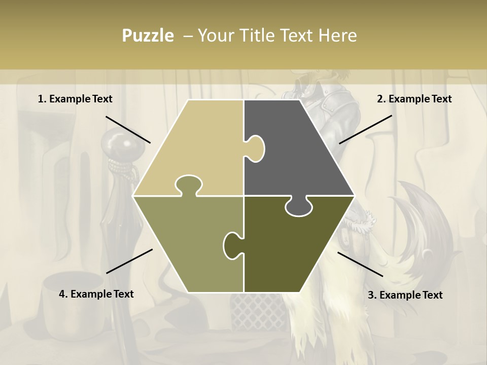 A Picture Of A Cat Sitting On Top Of A Table PowerPoint Template