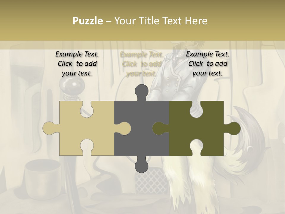 A Picture Of A Cat Sitting On Top Of A Table PowerPoint Template