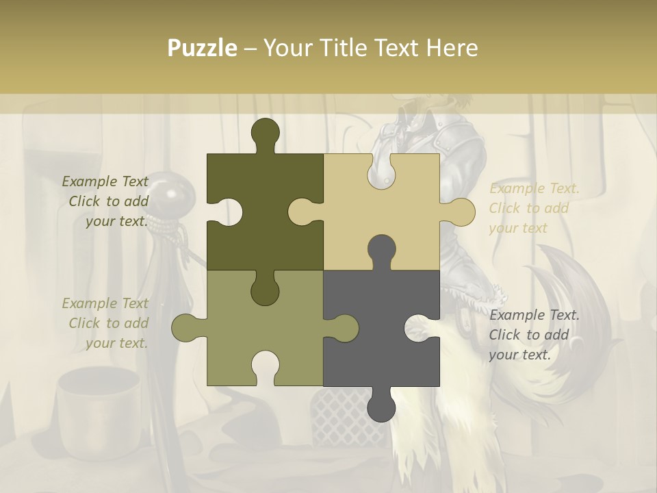 A Picture Of A Cat Sitting On Top Of A Table PowerPoint Template