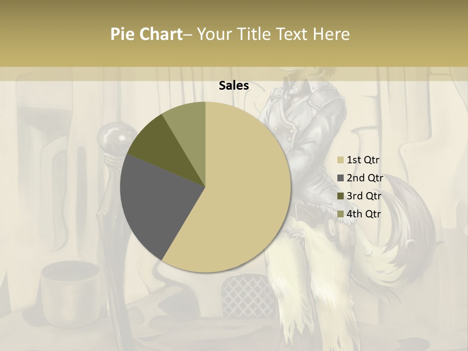 A Picture Of A Cat Sitting On Top Of A Table PowerPoint Template