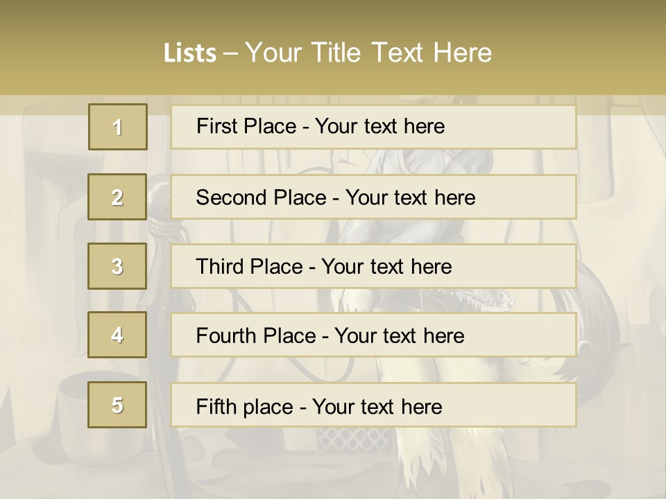 A Picture Of A Cat Sitting On Top Of A Table PowerPoint Template