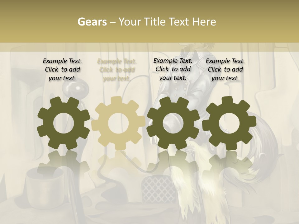 A Picture Of A Cat Sitting On Top Of A Table PowerPoint Template