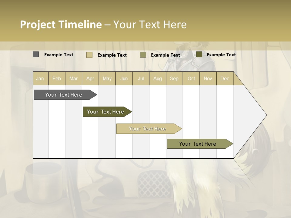 A Picture Of A Cat Sitting On Top Of A Table PowerPoint Template