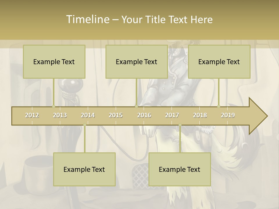 A Picture Of A Cat Sitting On Top Of A Table PowerPoint Template