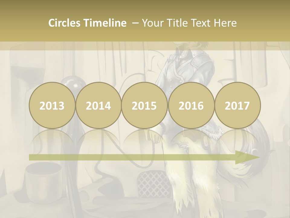 A Picture Of A Cat Sitting On Top Of A Table PowerPoint Template