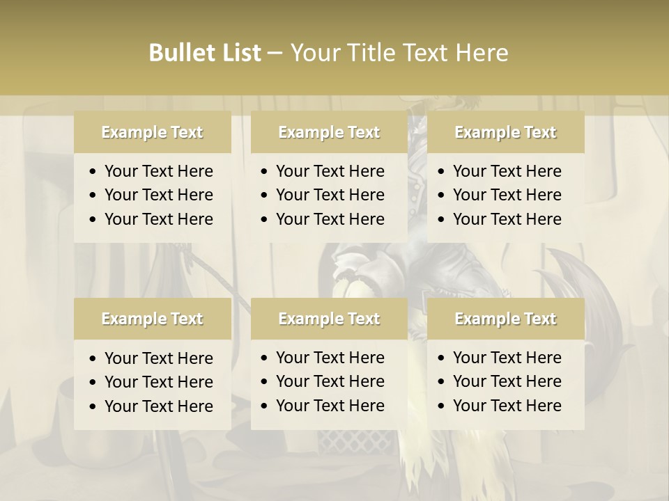 A Picture Of A Cat Sitting On Top Of A Table PowerPoint Template