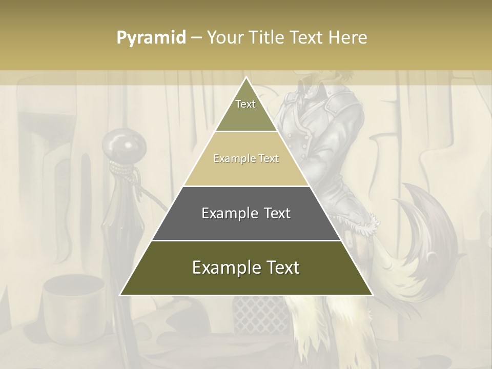 A Picture Of A Cat Sitting On Top Of A Table PowerPoint Template