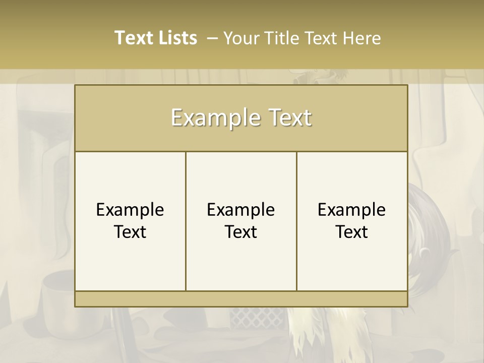 A Picture Of A Cat Sitting On Top Of A Table PowerPoint Template
