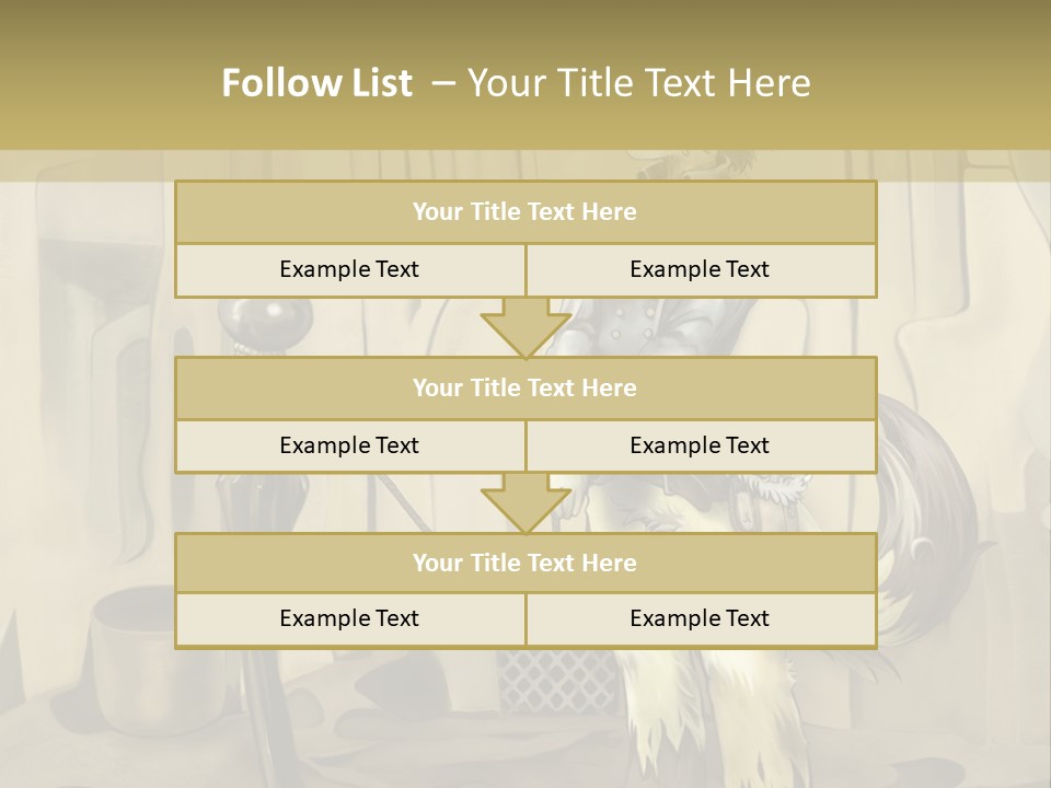 A Picture Of A Cat Sitting On Top Of A Table PowerPoint Template