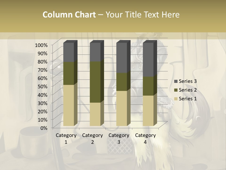 A Picture Of A Cat Sitting On Top Of A Table PowerPoint Template