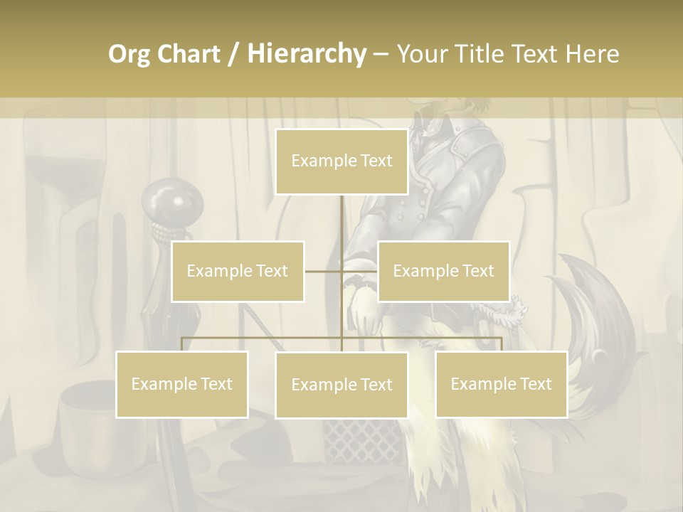 A Picture Of A Cat Sitting On Top Of A Table PowerPoint Template
