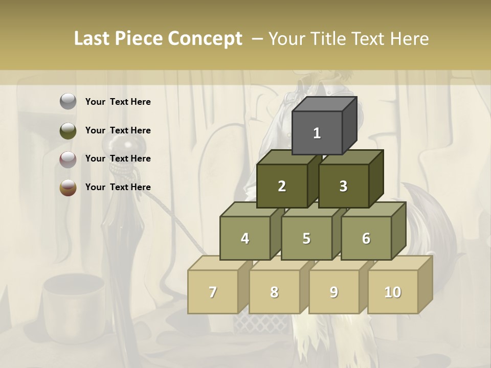 A Picture Of A Cat Sitting On Top Of A Table PowerPoint Template