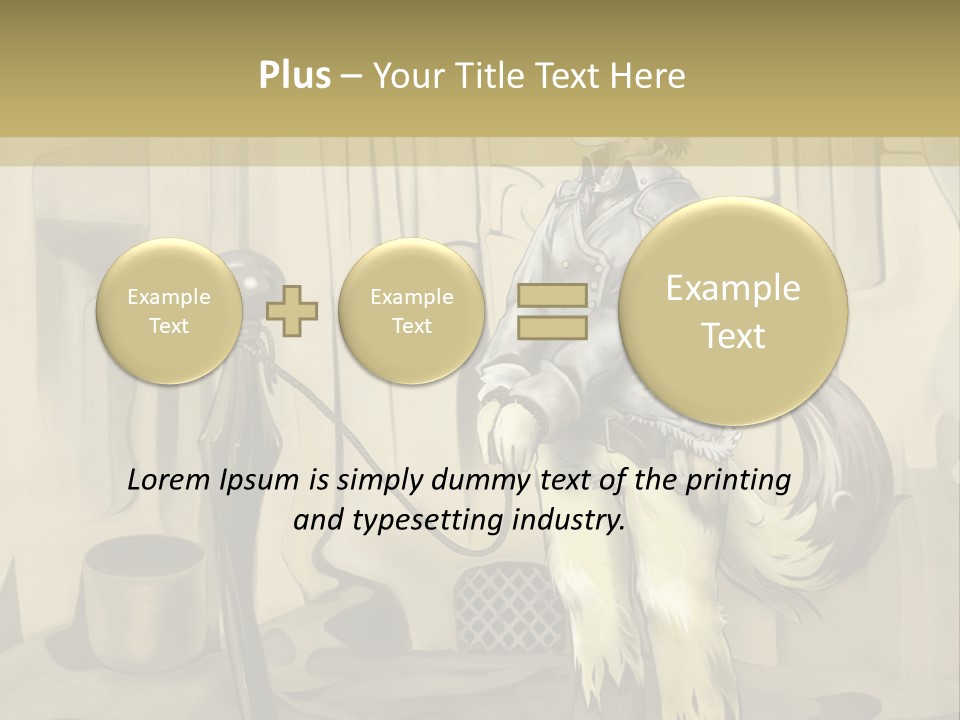 A Picture Of A Cat Sitting On Top Of A Table PowerPoint Template