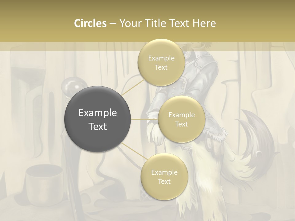 A Picture Of A Cat Sitting On Top Of A Table PowerPoint Template