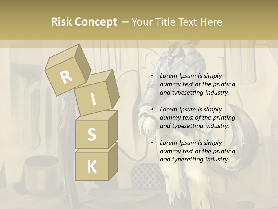 A Picture Of A Cat Sitting On Top Of A Table PowerPoint Template