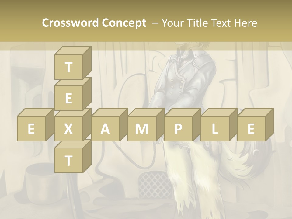 A Picture Of A Cat Sitting On Top Of A Table PowerPoint Template