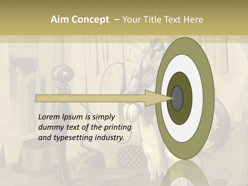 A Picture Of A Cat Sitting On Top Of A Table PowerPoint Template