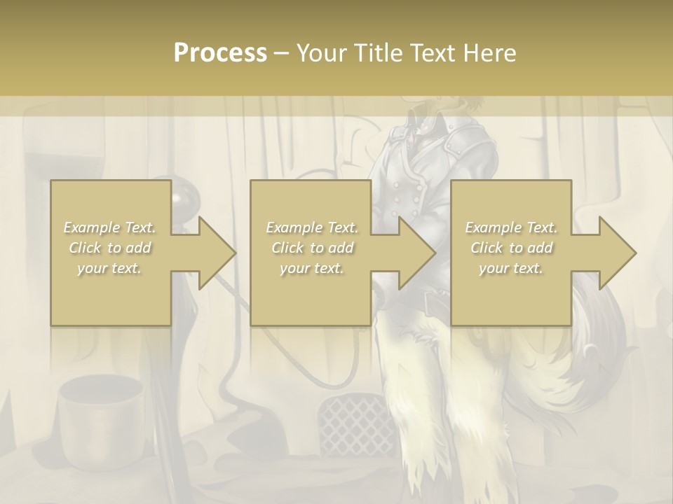 A Picture Of A Cat Sitting On Top Of A Table PowerPoint Template