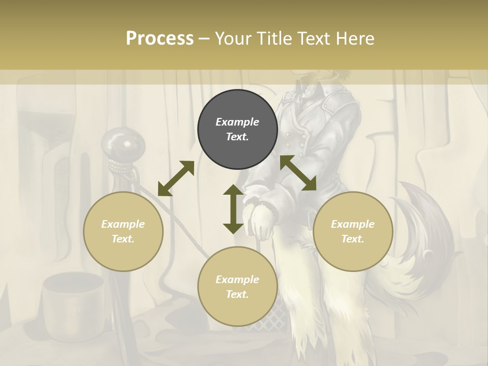 A Picture Of A Cat Sitting On Top Of A Table PowerPoint Template