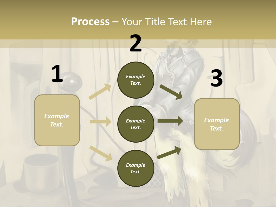 A Picture Of A Cat Sitting On Top Of A Table PowerPoint Template