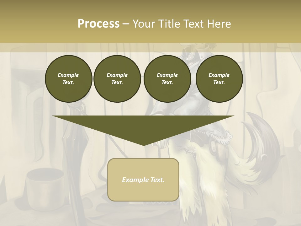 A Picture Of A Cat Sitting On Top Of A Table PowerPoint Template