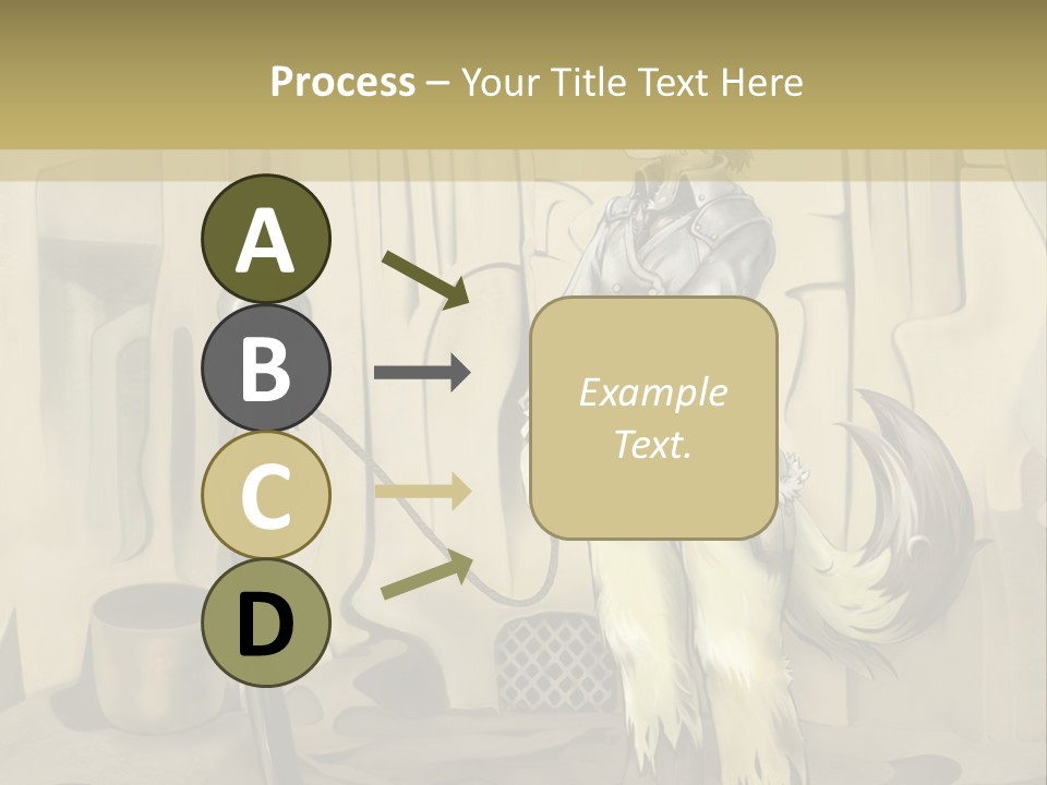 A Picture Of A Cat Sitting On Top Of A Table PowerPoint Template