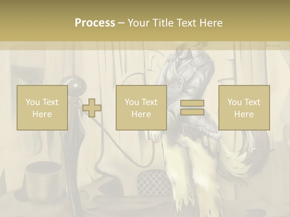 A Picture Of A Cat Sitting On Top Of A Table PowerPoint Template