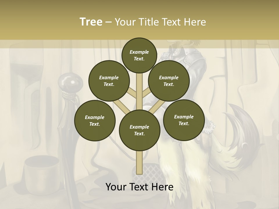 A Picture Of A Cat Sitting On Top Of A Table PowerPoint Template