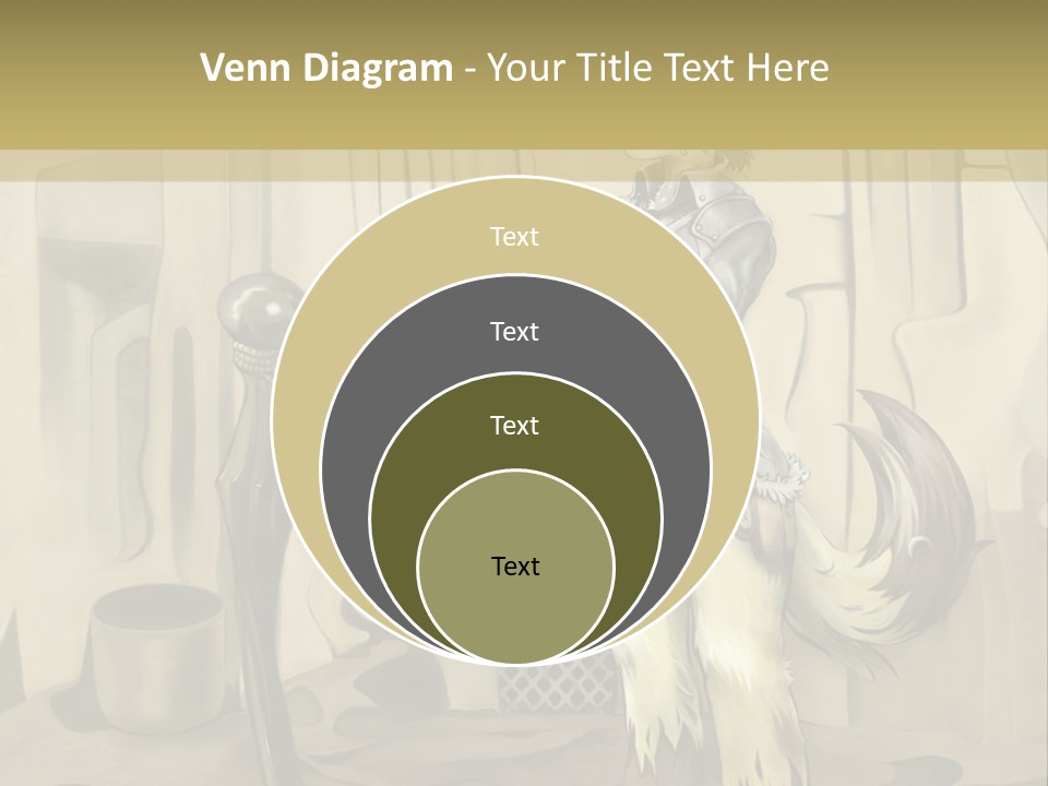 A Picture Of A Cat Sitting On Top Of A Table PowerPoint Template