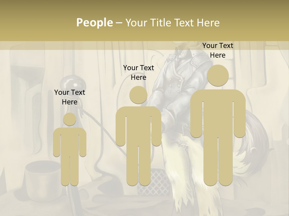 A Picture Of A Cat Sitting On Top Of A Table PowerPoint Template