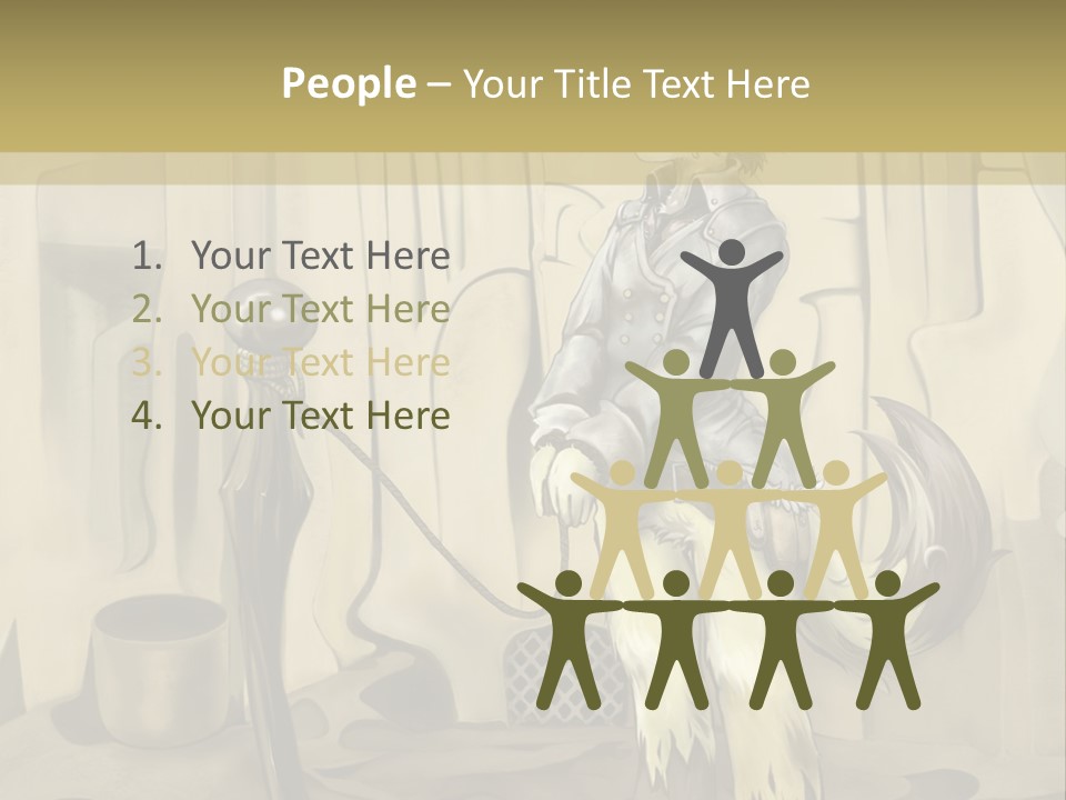 A Picture Of A Cat Sitting On Top Of A Table PowerPoint Template