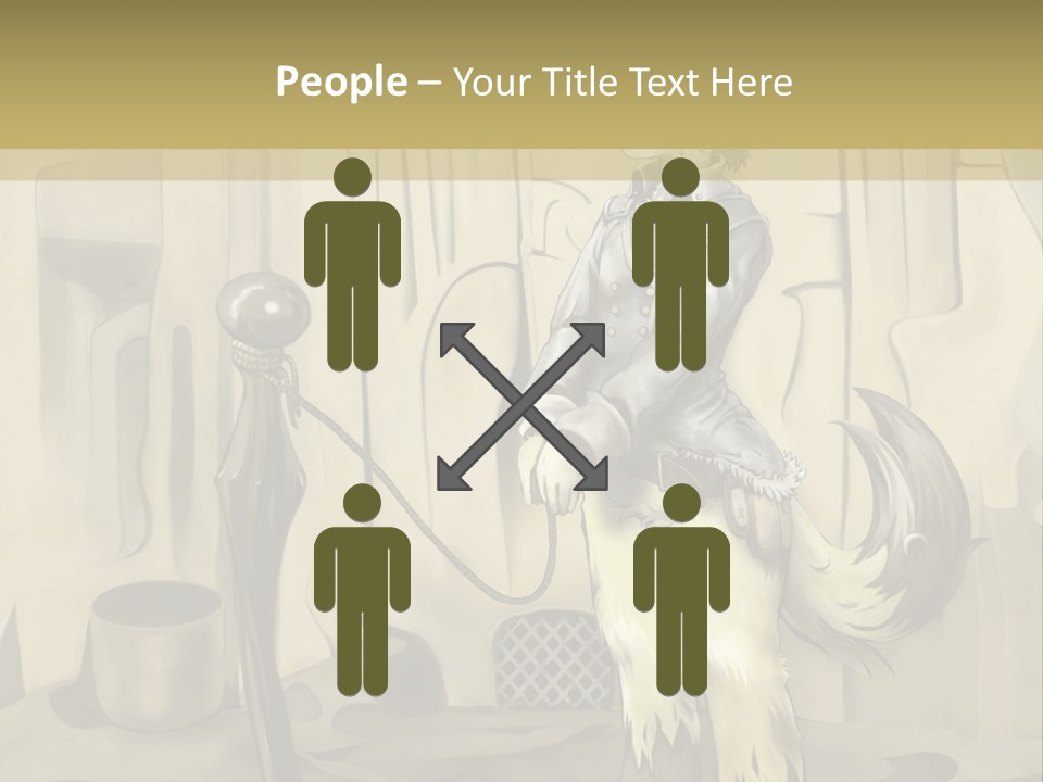 A Picture Of A Cat Sitting On Top Of A Table PowerPoint Template