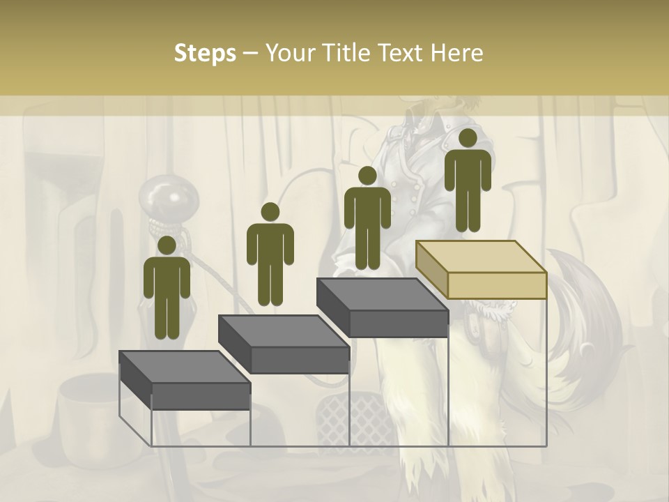 A Picture Of A Cat Sitting On Top Of A Table PowerPoint Template