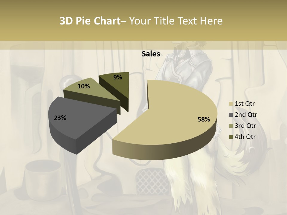 A Picture Of A Cat Sitting On Top Of A Table PowerPoint Template