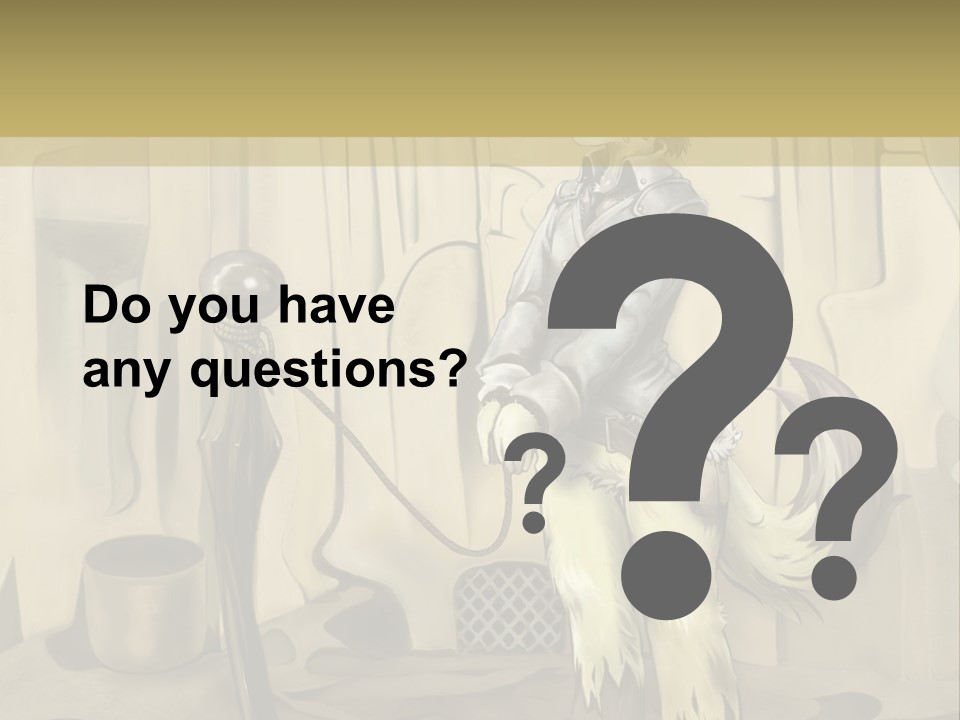 A Picture Of A Cat Sitting On Top Of A Table PowerPoint Template