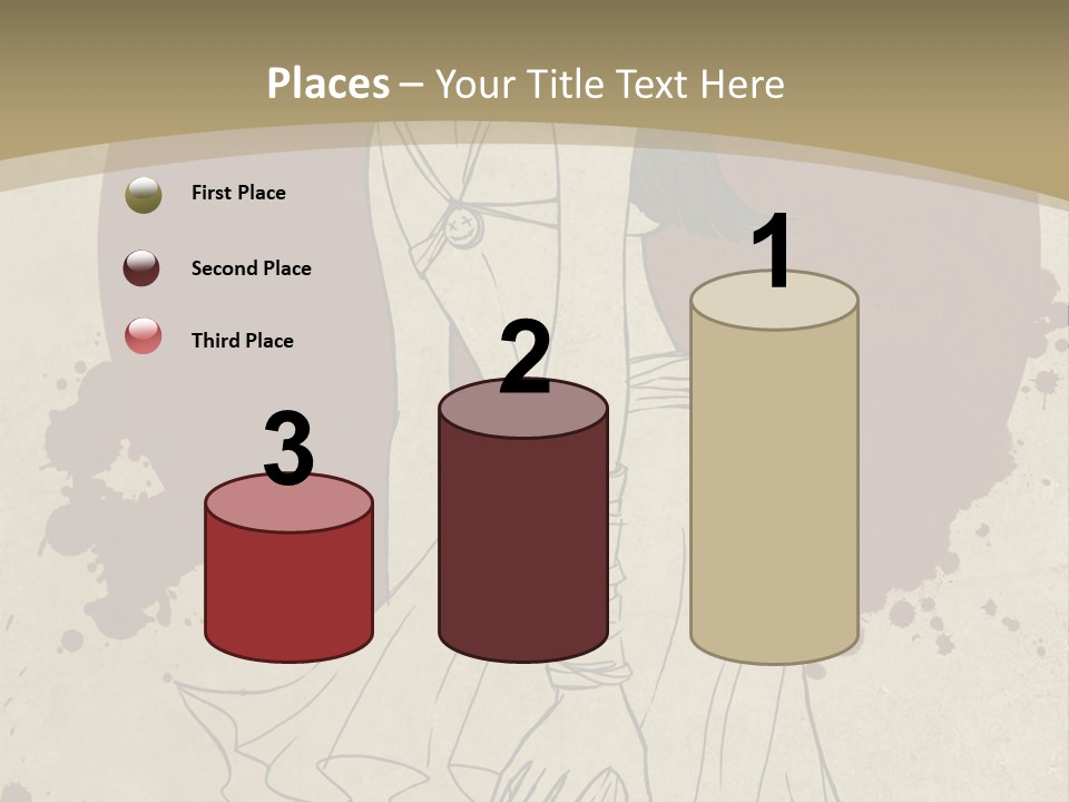 A Woman In A Dress Is Standing With Her Hands On Her Hips PowerPoint Template